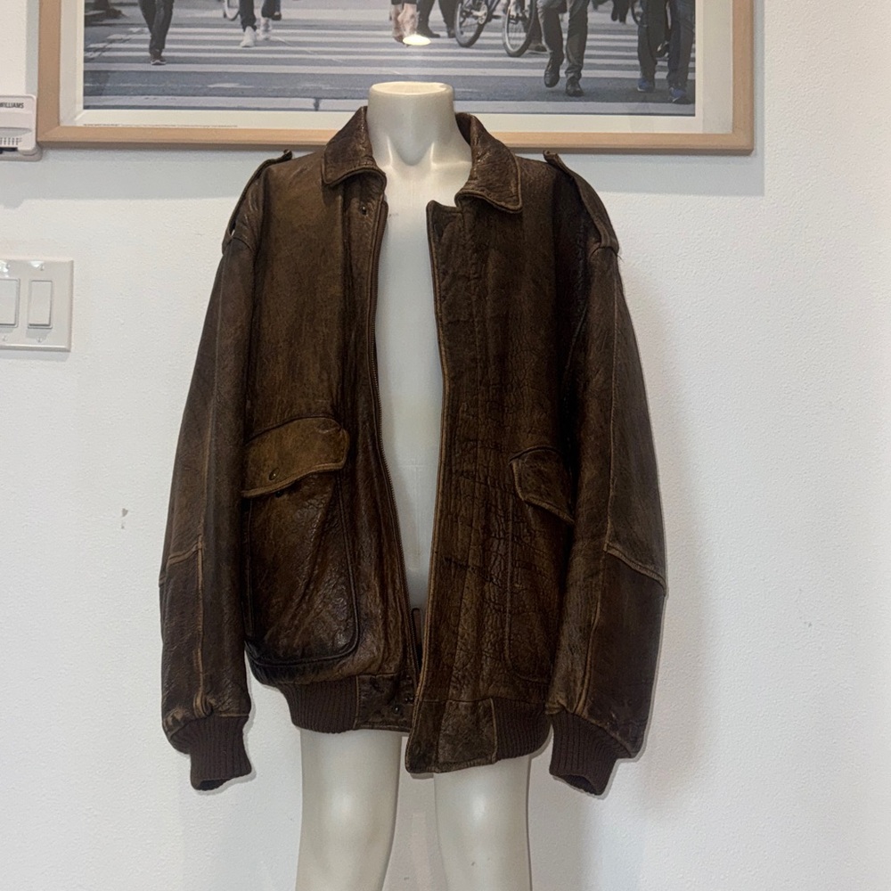 Vintage Brown Avirex Leather Jacket